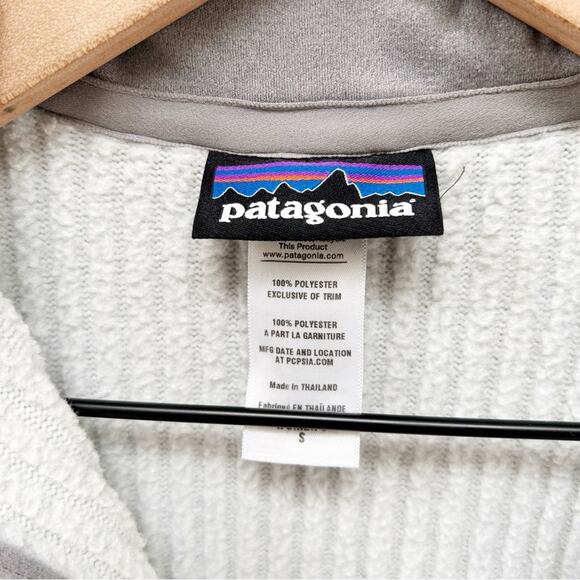 Patagonia Better Sweater Stripe Marsupial Half Zip Pullover Jacket Grey size S - Picture 7 of 11